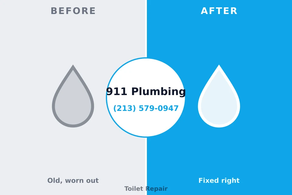 Before and after: plumbing repair South Farmingdale, NY